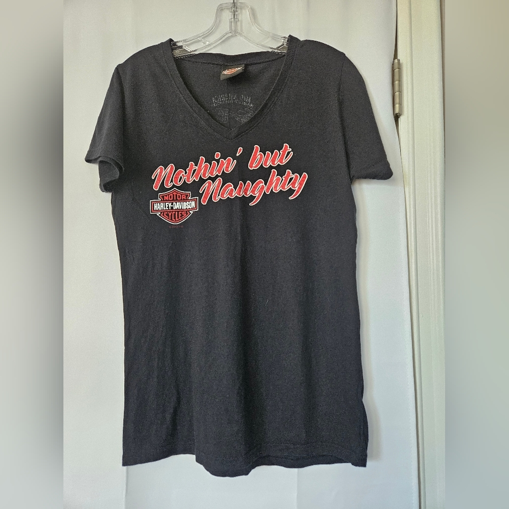 Harley‎ Davidson Women's Nothin but Naughty short sleeve tee size medium